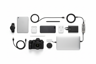 zet verschillende tools en gadgets bij elkaar 